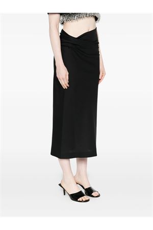 Gonna midi in misto lana nera ALBERTA FERRETTI | A010266350555